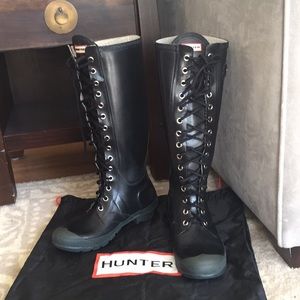 Hunter Lace Up Rain Boots